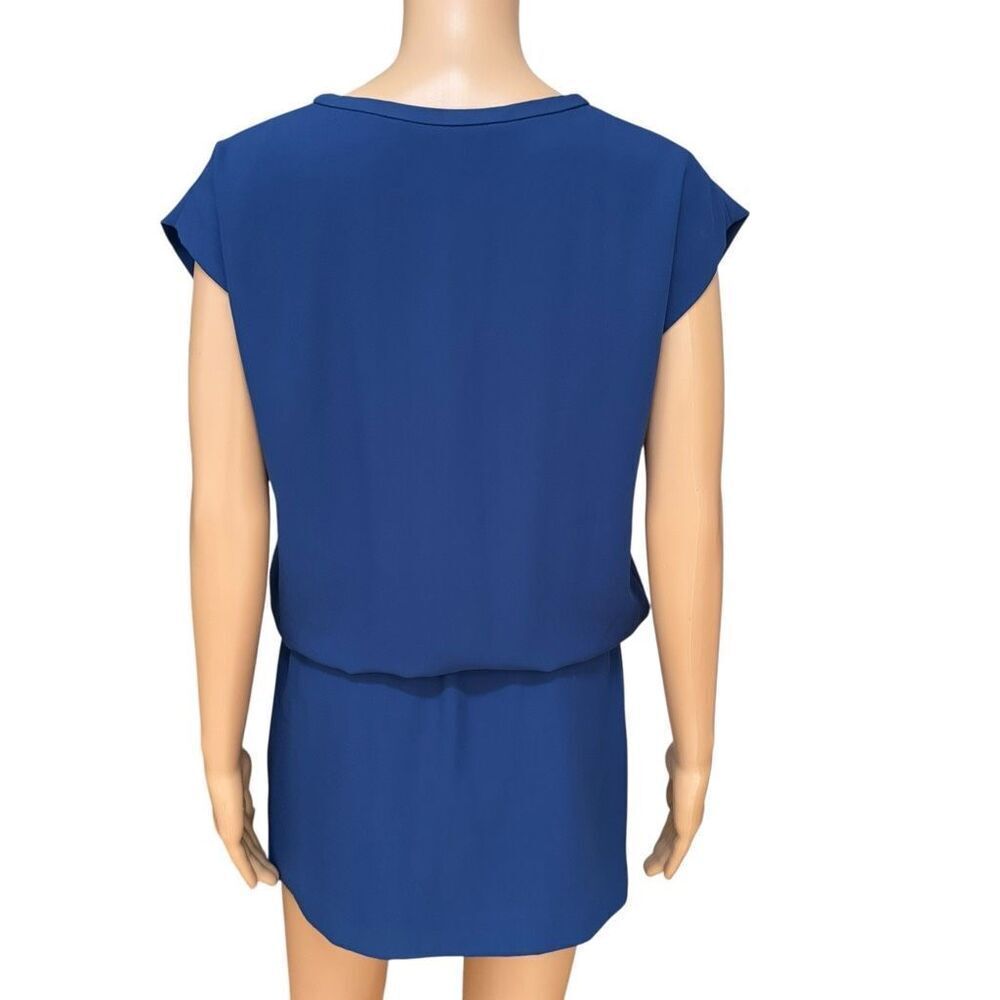 Diane Von Furstenberg Tara Blue Moon Crepe Elastic Drop Waist Dress size 0 - Picture 4 of 10